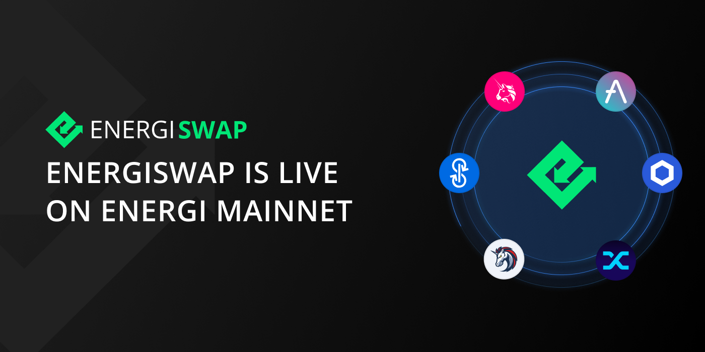 Energiswap Is Live on Energi Mainnet