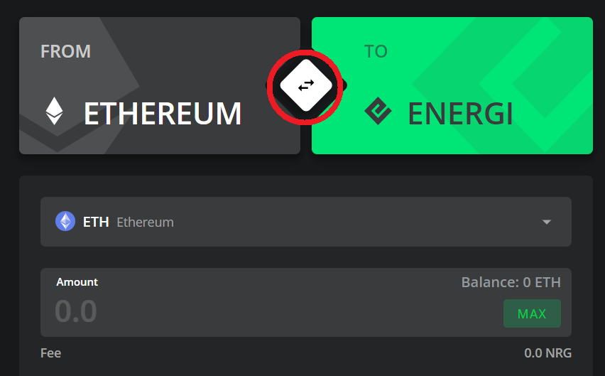 Energi Bridge interface
