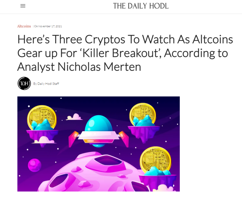 Article banner about Energi on the Daily Hodl