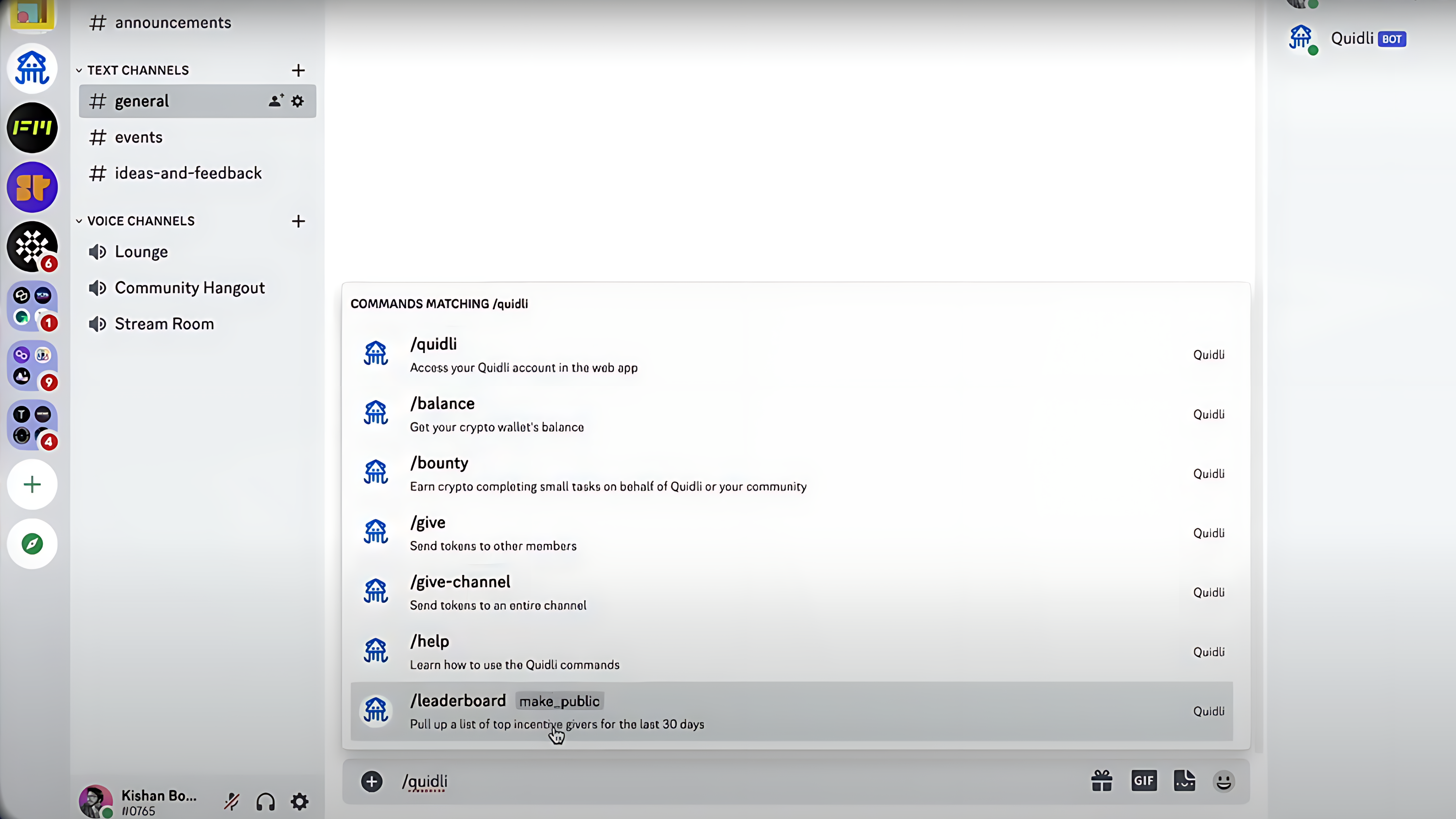 Energi Quidli Discord Integration