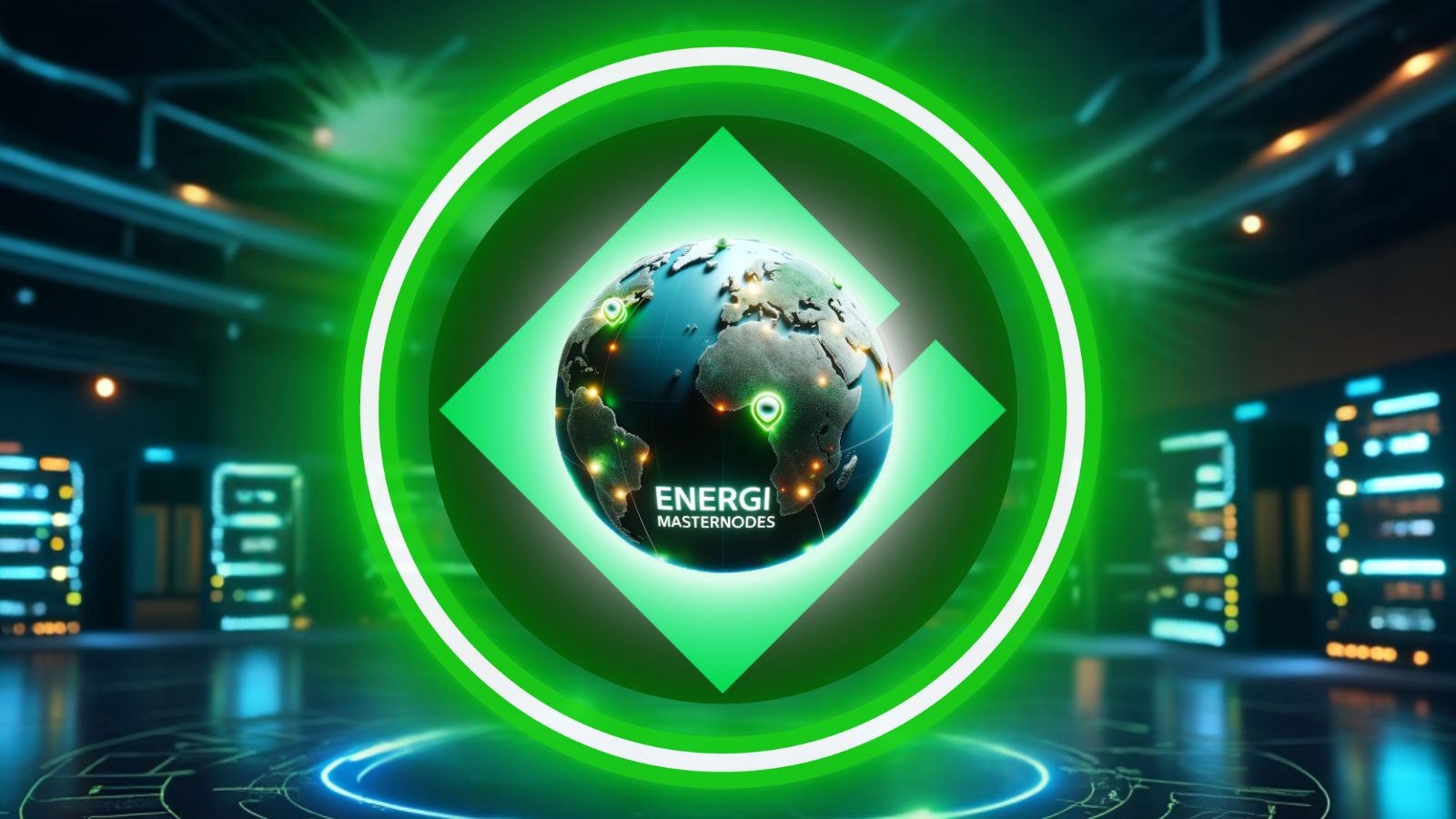 Banner featuring Energi Masternodes and Governance