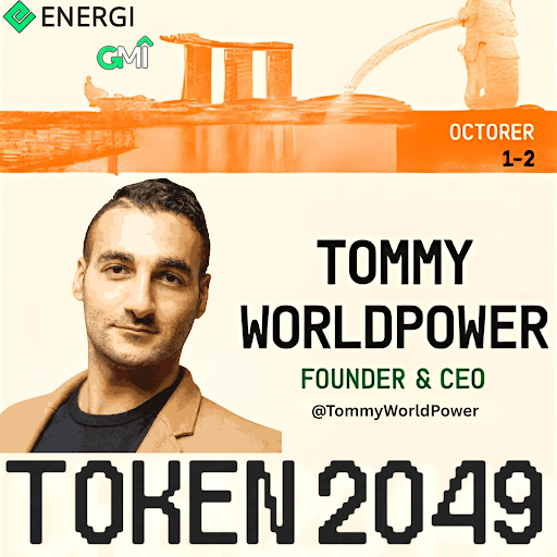 Tommy WorldPower at Token2049 Singapore