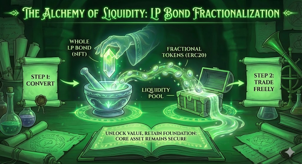 LP Bonds Fractionalization