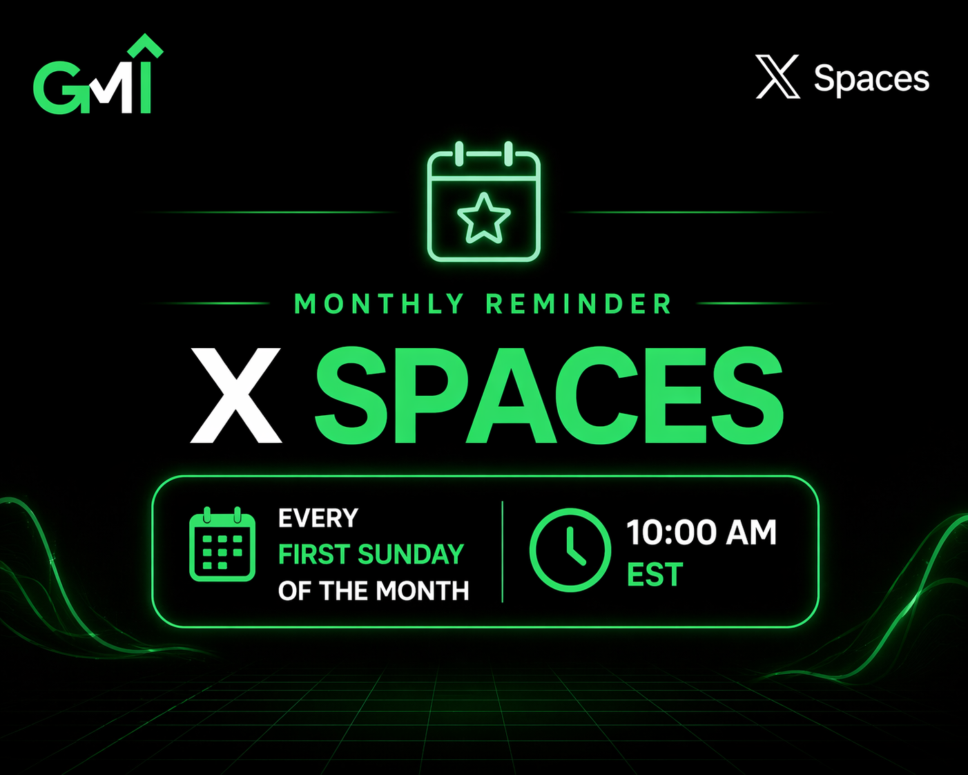 Monthly X Spaces - April 2026